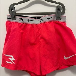 Nike Hot Pink and Gray Athletic Shorts
